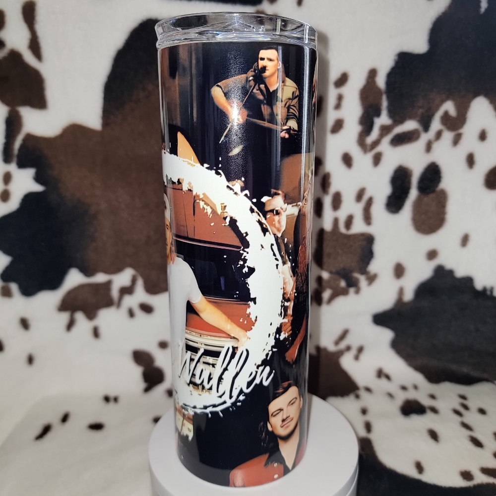 Morgan Wallen Custom 20oz Skinny Tumbler Insulated Drinkware - Picture 5 of 5